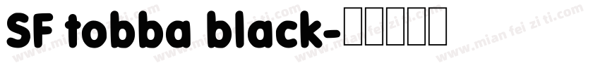 SF tobba black字体转换
